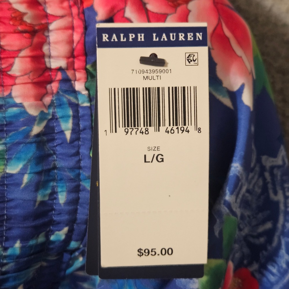 Polo Ralph Lauren 5.75"‎ Traveler Classic Swim Trunks Blue Men's Size Large NWT - Picture 7 of 9